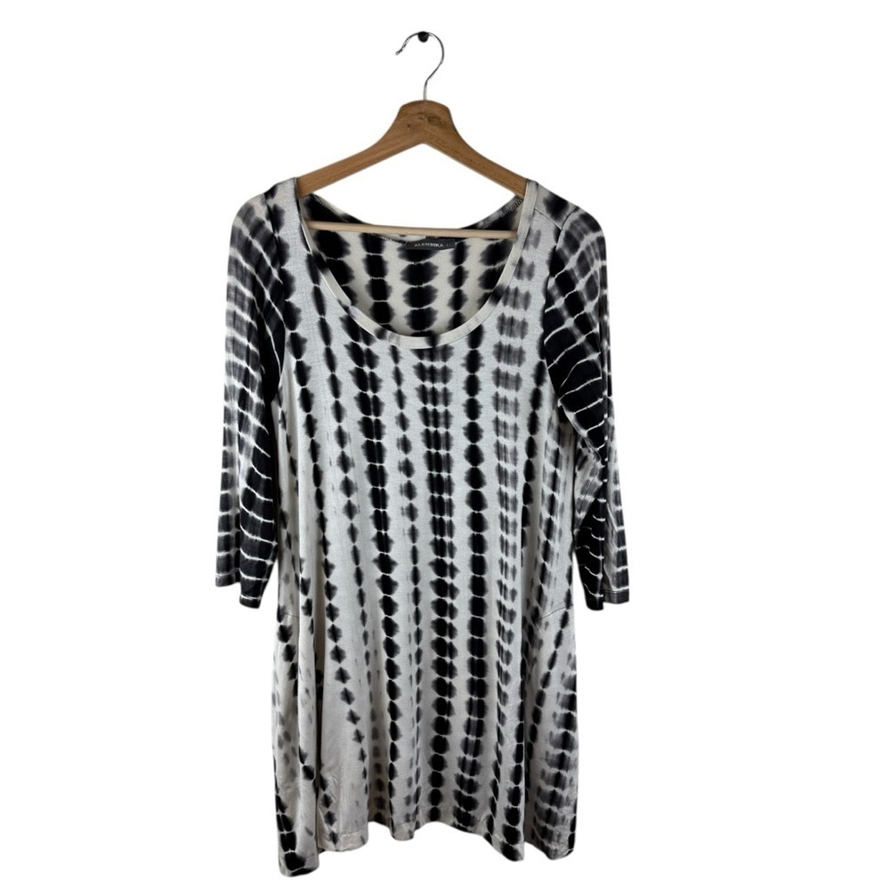 Alembika Tie Dye Tunic Shift Dress Size Small Lagenlook